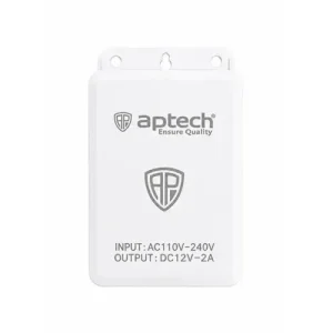 Aptech PA100 Pro 12V 2A CCTV Camera Adapter