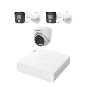 HIKVISION 3 unit 1080P night vision security cc camera Package
