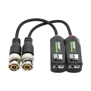 NexaKey NX-2KV 8MP 2KV Surge Protection Black Video Balun