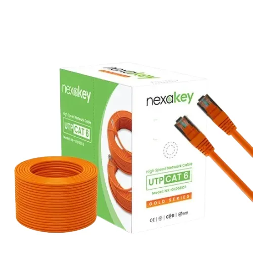 Nexakey NX-GLD56C6 CAT6 305 Meter CCA UTP Cable