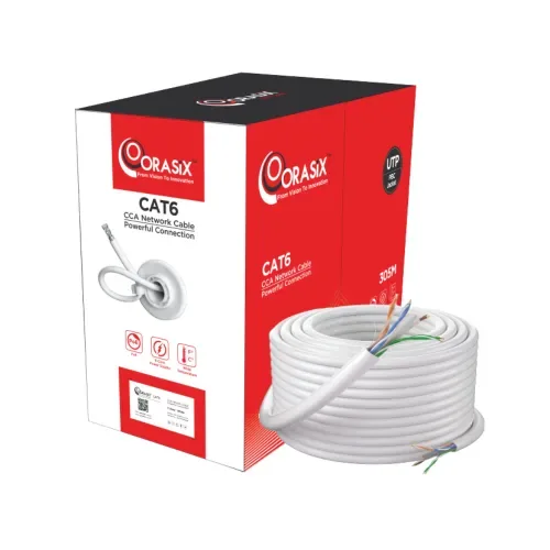 Orasix OS-SLN6M305-INW-CCA Cat6 305 Meter Indoor Network Cable White