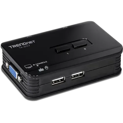 TRENDnet TK-207K 2-Port USB KVM Switch Kit