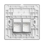 Vention IFEW0 2 Port Keystone Jack White Wall Plate #IFEW0 - HTZ Technology