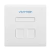 Vention IFEW0 2 Port Keystone Jack White Wall Plate #IFEW0 - HTZ Technology