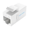 Vention VDD-B11-W Cat 5E UTP White Keystone Jack Coupler #VDD-B11-W (10 Pcs) - HTZ Technology