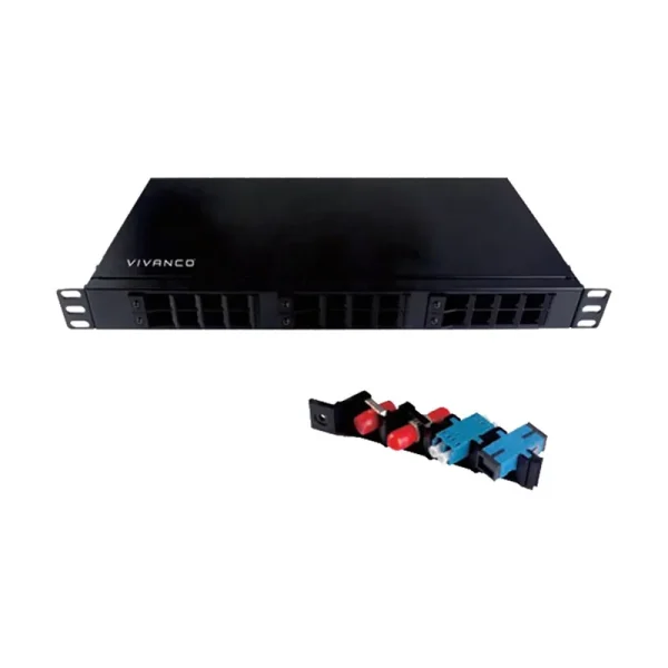 Vivanco 24 Port Optical Fiber Patch Panel #VCFPRTNU241